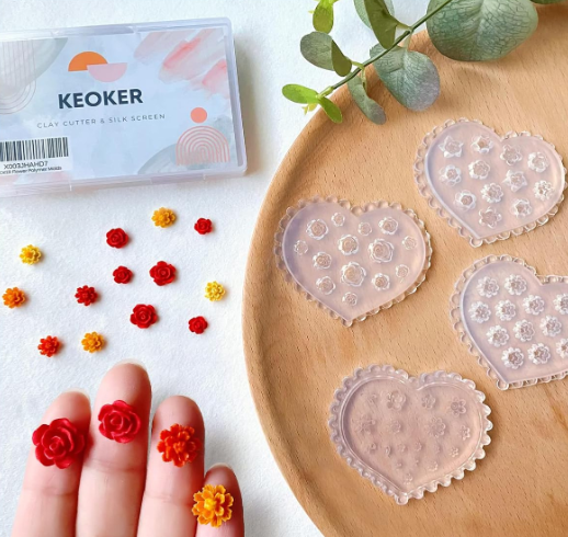 Kit moldes mini flores x4