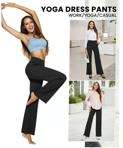 ¡Oferta de verano 2 x1! Pantalones de yoga informales de cintura alta y holgados.