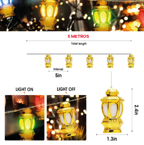 🤩 Imagina lo hermosa que será tu decoración de Navidad con ésta instalación de faroles hermosa y colorida!! Instalación x 5 metros