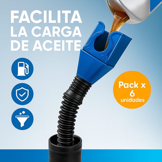 Transvasa aceite y combustible sin ensuciar nada: precisión, control y limpieza total. PACK X 6