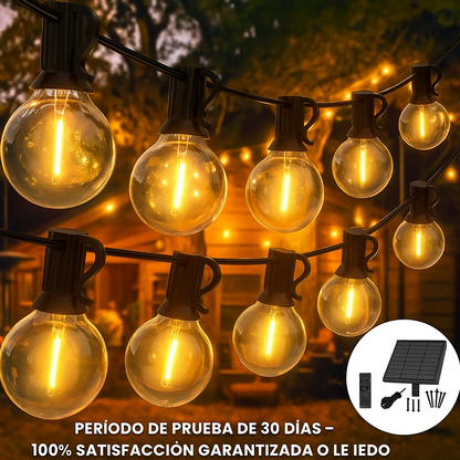 Guirnalda de bombillos solar x 15 metros
