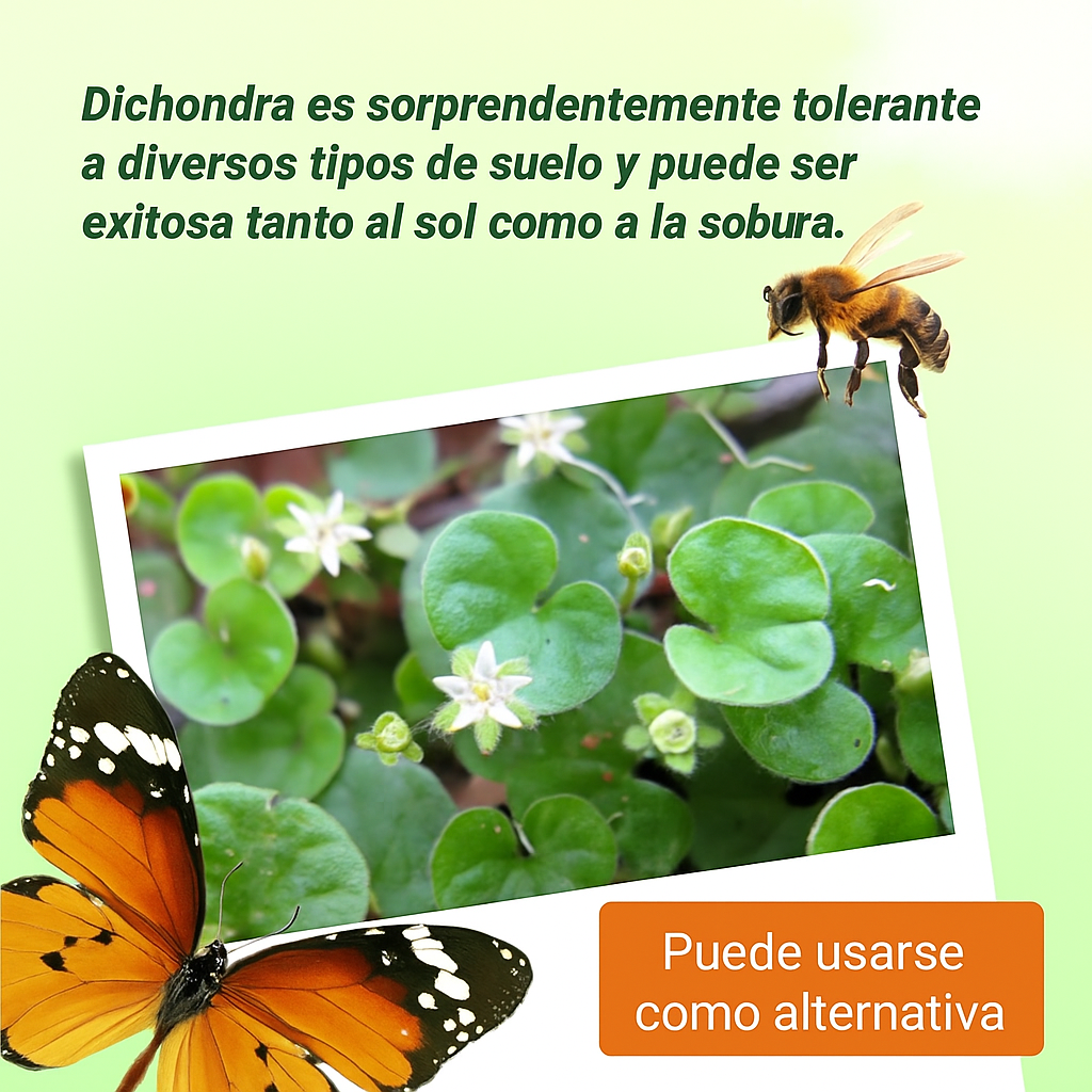+200 semillas de Dichondra Repens: Césped natural, y sin podar nunca más