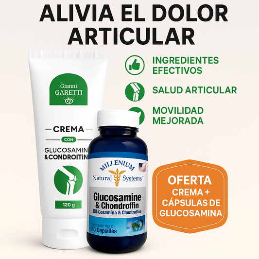 Imagínate despertarte por la mañana y experimentar esa sensación de... ¡Pura libertad!: Combo glucosamina