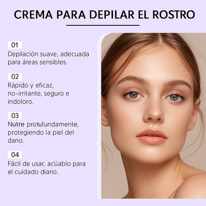 Elimina vellos faciales sin dolor de forma rápida