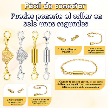 Cierres y broches magnéticos para collares Kit x 10 unds
