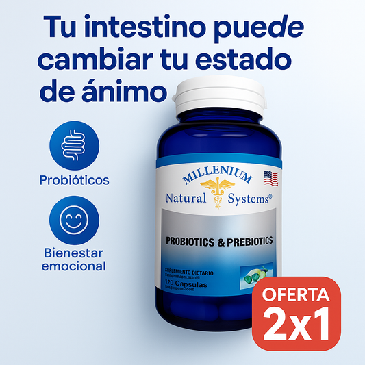 🌿 ProBioZen® Paga 1 Lleva 2: Probióticos que transforman tu digestión… y tu bienestar emocional.