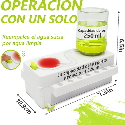 Lava tus pinceles fácil y rápido con solo presionar un botón + LLEVA GRATIS cortador de círculos