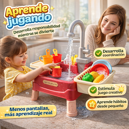 El lavaplatos que hace circular agua de verdad ✨