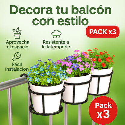 Cestas colgantes para macetas: Ahorra espacio y decora sin ocupar mesas ni repisas.