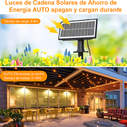 Guirnalda de bombillos solar x 15 metros