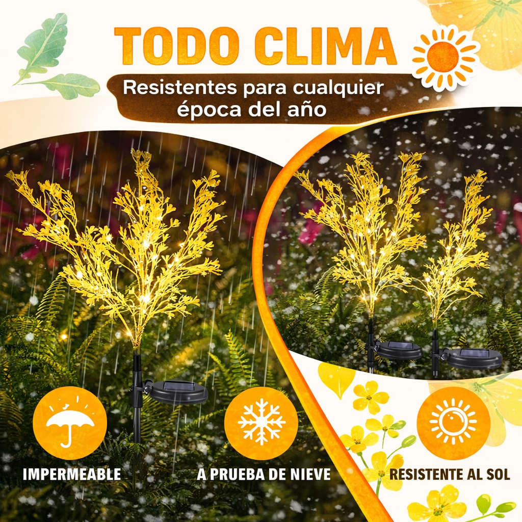 El regalo perfecto para darle vida al jardín de mamá, Ilumina tu jardín sin cables, sin gasto de luz y con un ambiente mágico todas las noches. SET X 3