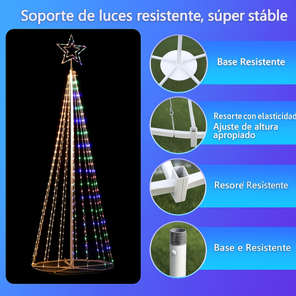 La decoración navideña más innovadora del año llegó a Colombia, con el árbol navideño LED plegable