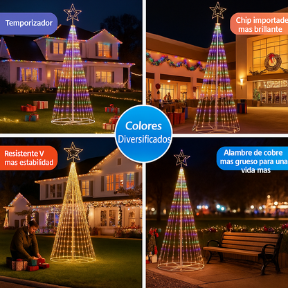 La decoración navideña más innovadora del año llegó a Colombia, con el árbol navideño LED plegable