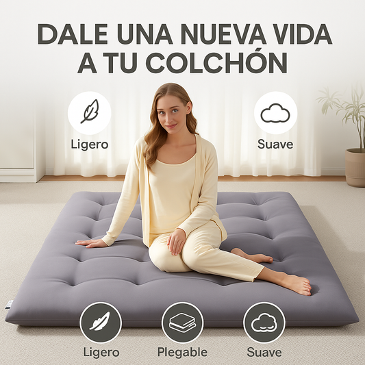 Ligero, plegable y suave: cómodo como un sofá cama, pero sin desorden, colchoneta plegable: