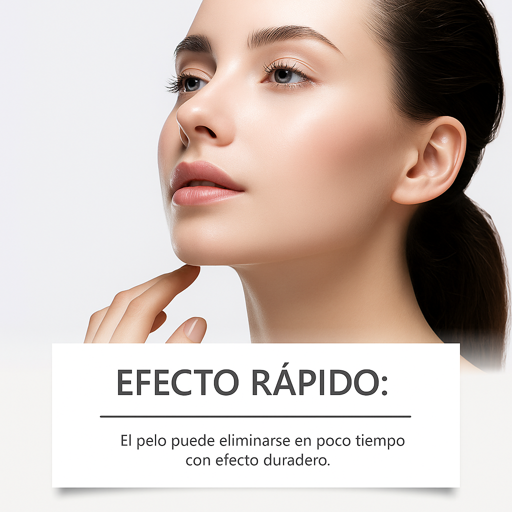 Elimina vellos faciales sin dolor de forma rápida