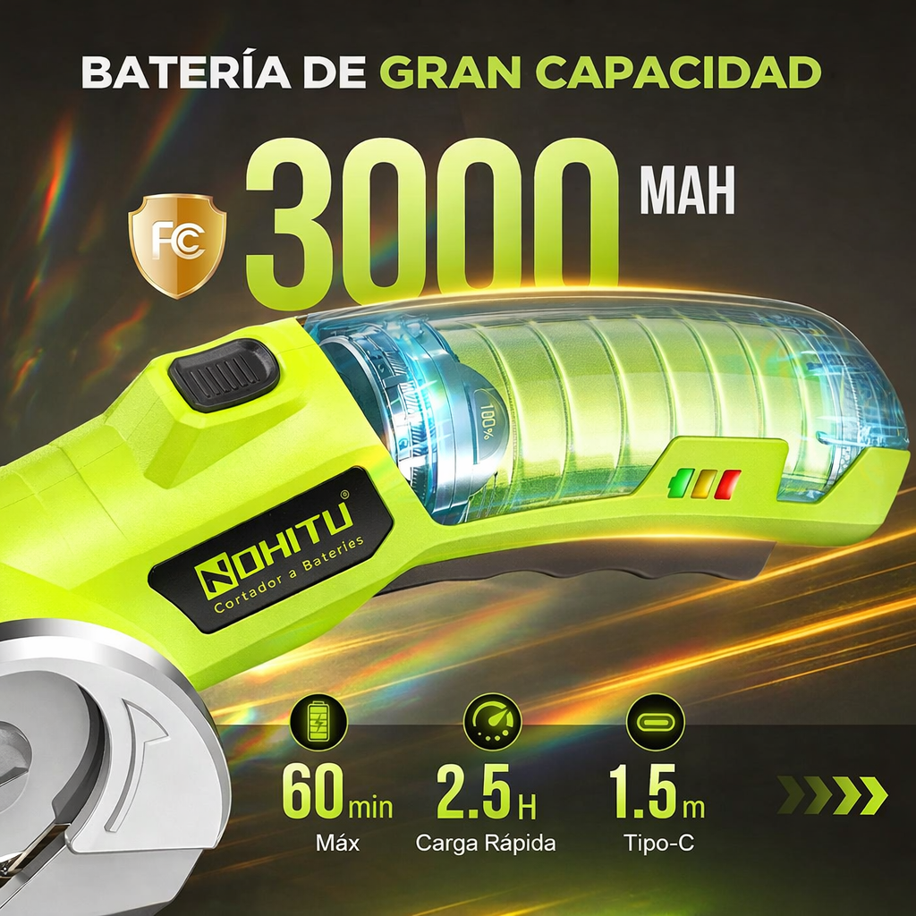 Cortes perfectos sin tijeras ni cansancio: Cortadora eléctrica portátil.