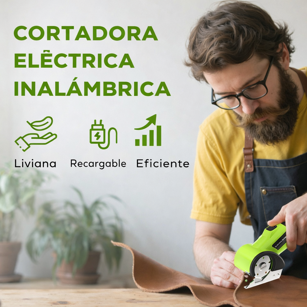 Cortes perfectos sin tijeras ni cansancio: Cortadora eléctrica portátil.