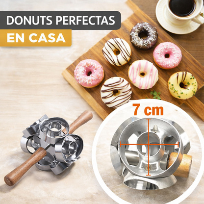 Rueda, corta y disfruta. ¡Donuts al instante!🍩⚡con nuestro rodillo para donuts OneRoll®+100 recetas GRATIS