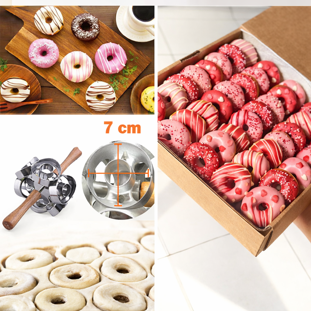 Rueda, corta y disfruta. ¡Donuts al instante!🍩⚡con nuestro rodillo para donuts OneRoll®+100 recetas GRATIS