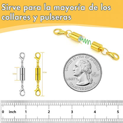 Cierres y broches magnéticos para collares Kit x 10 unds