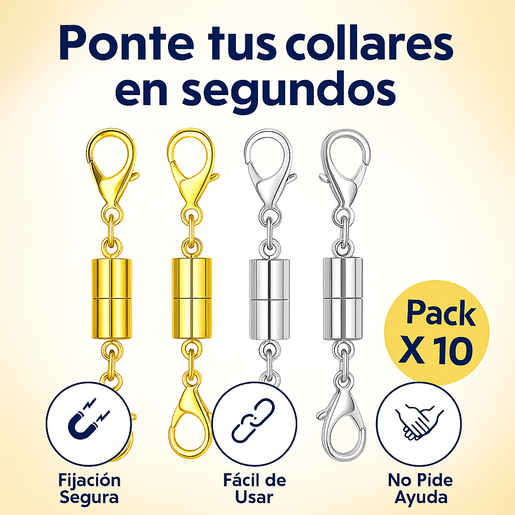 Cierres y broches magnéticos para collares Kit x 10 unds