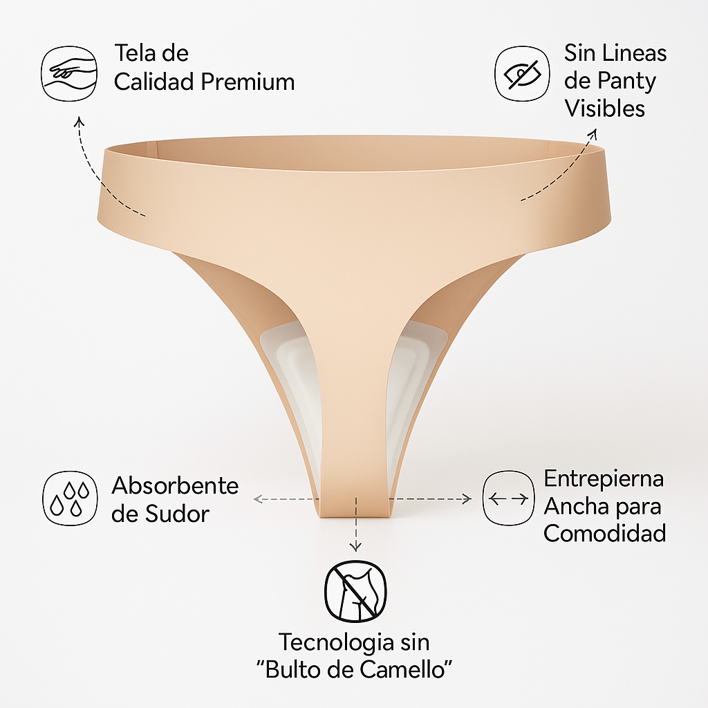 ¡Sin camello, sin marcas de pantys y sin sudoración! Pack x3