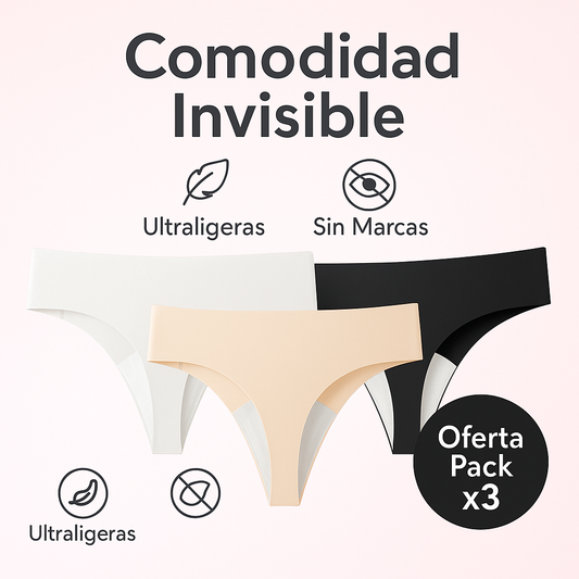 ¡Sin camello, sin marcas de pantys y sin sudoración! Pack x3