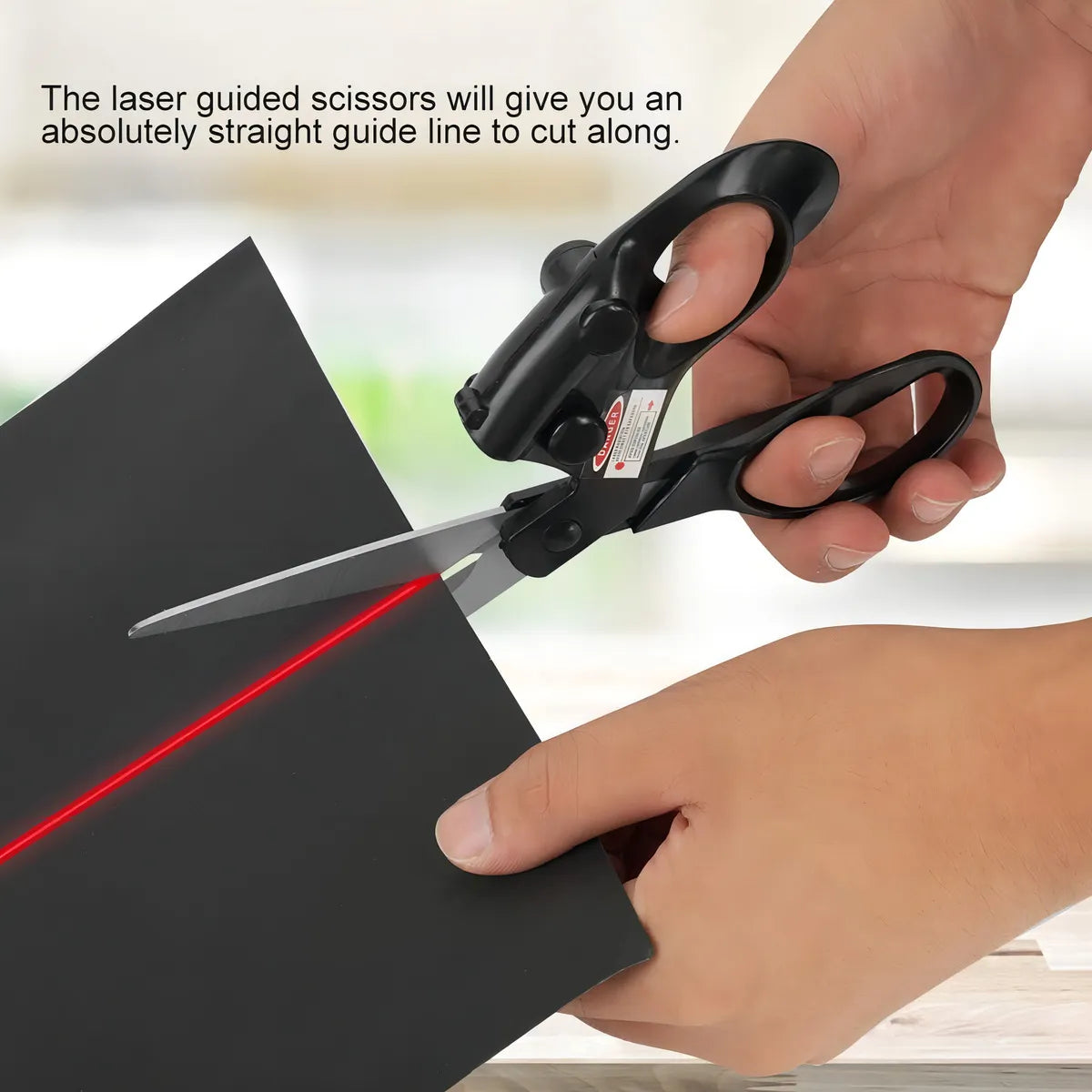Tijeras con Láser de Precisión – Corta Recto, Rápido y Sin Esfuerzo!