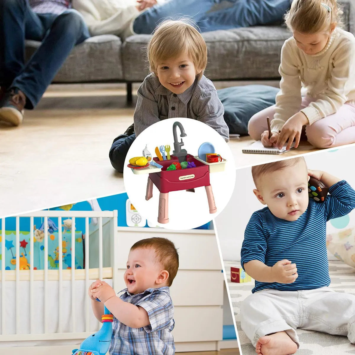 ¡Ofrece realismo en los juegos y diversión para tus niños!! Juguete acuático interactivo Montessori para niños..