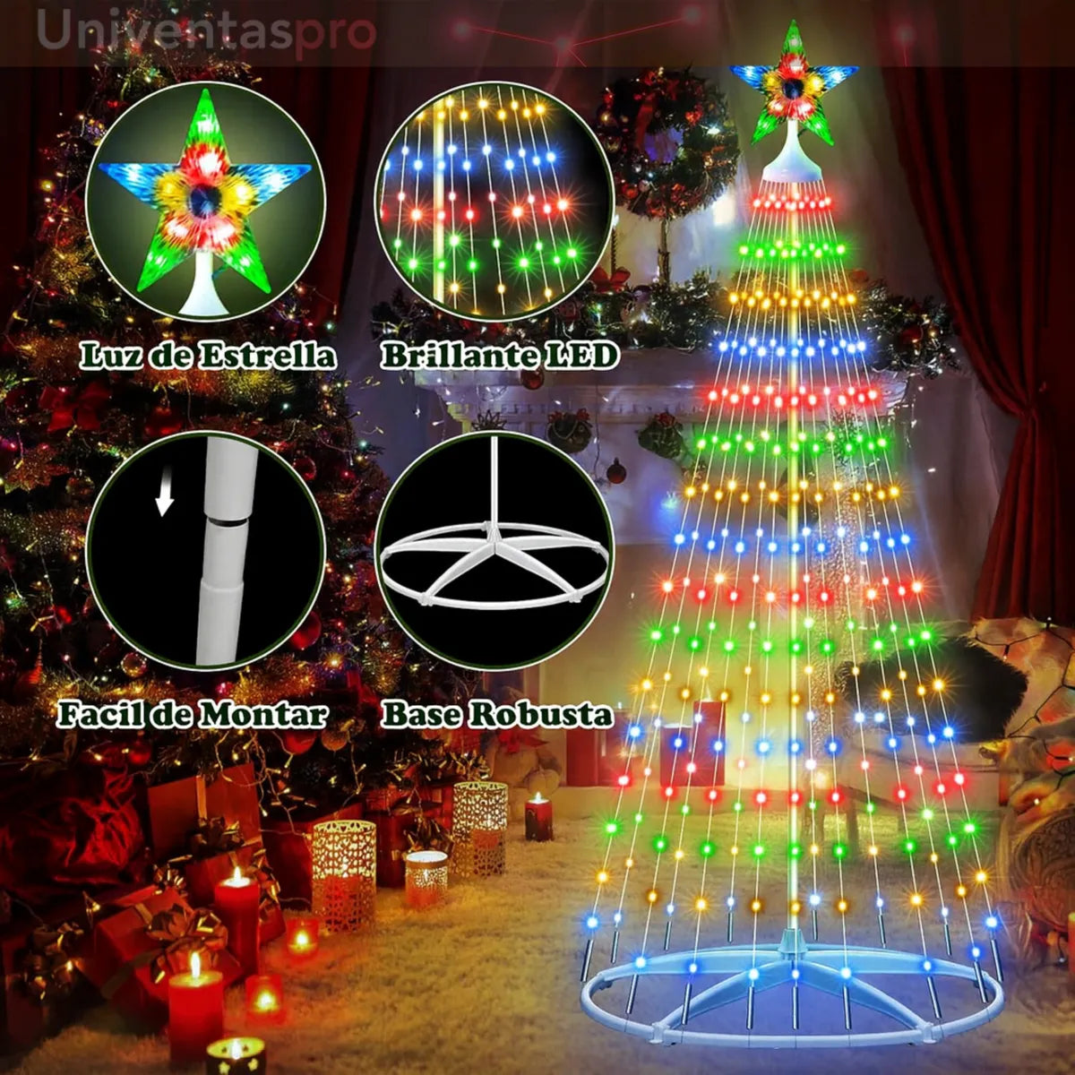 La decoración navideña más innovadora del año llegó a Colombia, con el árbol navideño LED plegable