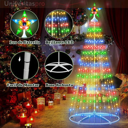 La decoración navideña más innovadora del año llegó a Colombia, con el árbol navideño LED plegable