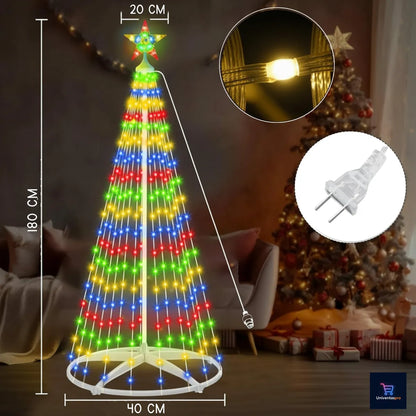 La decoración navideña más innovadora del año llegó a Colombia, con el árbol navideño LED plegable