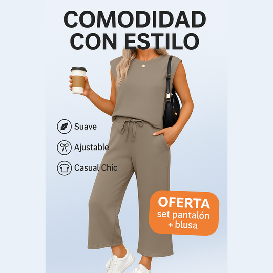 Conjunto Dúo Chic: Estilo y Comodidad en Una Sola Prenda