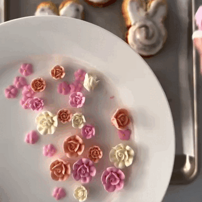 Kit moldes mini flores x4