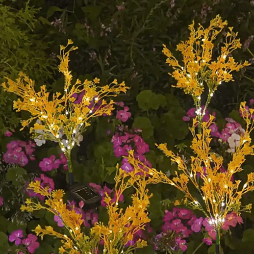 Luces Solares de Jardín Set X3 unidades: Flores que se Encienden Solas al Anochecer