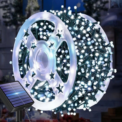 NaviLuz Solar™ – Guirnalda de Luces LED Solares 200 Bombillos, 20 Metros, con Control Remoto