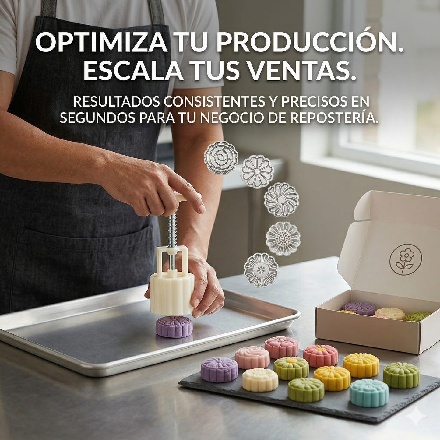 Galletas de repostería profesional hechas en casa, con un solo clic! SET X 6