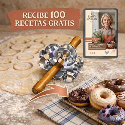 Rueda, corta y disfruta. ¡Donuts al instante!🍩⚡con nuestro rodillo para donuts OneRoll®+100 recetas GRATIS