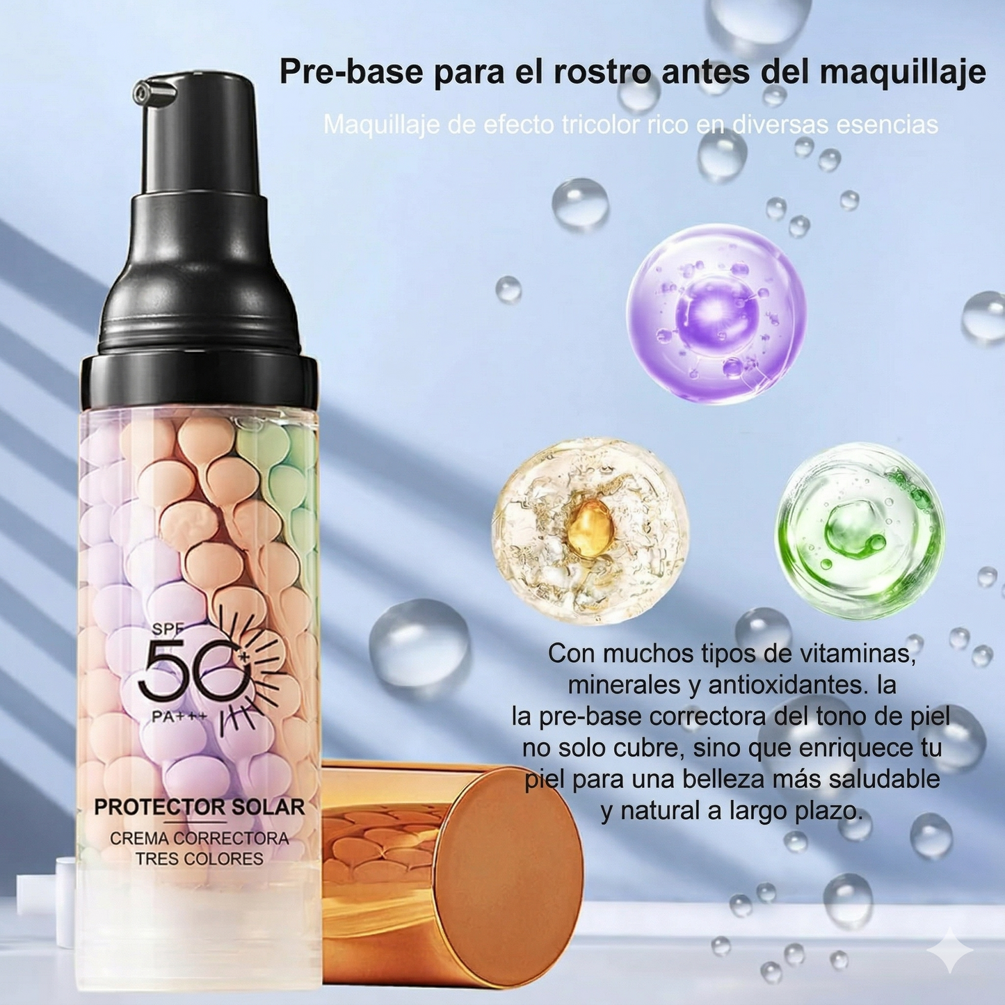 Piel Perfecta, Hidratada y Protegida en 1 Solo Paso.