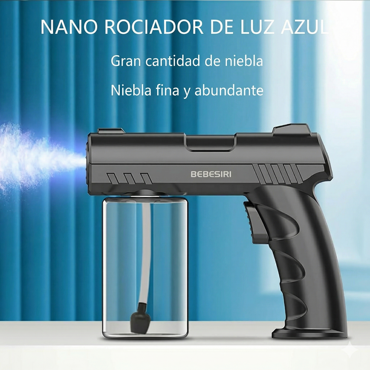 Limpieza profunda y desinfección al 99.9%: Sin químicos tóxicos y sin mojar tus superficies con la pistola automatizada de Luz UV