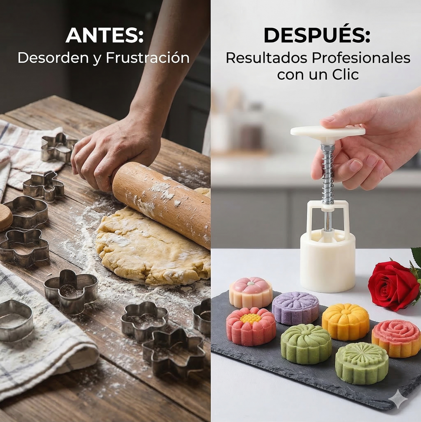 Galletas de repostería profesional hechas en casa, con un solo clic! SET X 6