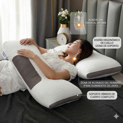 DESCUBRE LA ALMOHADA HÍBRIDA: SOPORTE ADAPTATIVO QUE ELIMINA EL DOLOR.