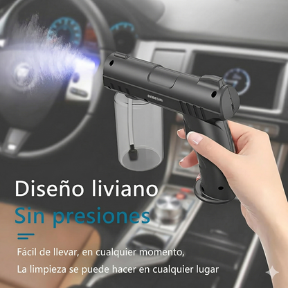 Limpieza profunda y desinfección al 99.9%: Sin químicos tóxicos y sin mojar tus superficies con la pistola automatizada de Luz UV