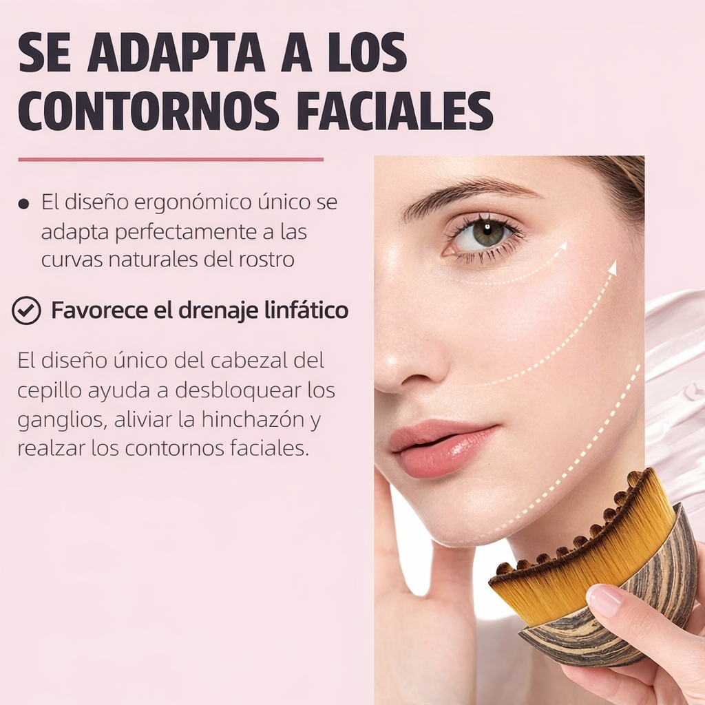 Cepillo de masaje linfático + VIDEO INSTRUCCIONES DE USO