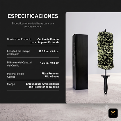 El cepillo híbrido que limpia hasta detrás de las mordazas del freno, sin rayar el rin: Rinclean®