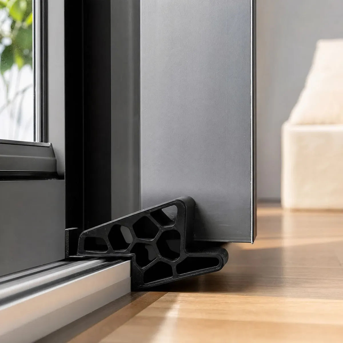 RielStop™ – Tope Antiportazos para Ventanas y Puertas | Sin Taladro Set X3 unidades