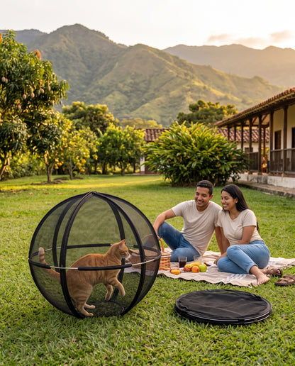 MichiSfera™ – Bola de Paseo para Gatos, sin riesgo de escape