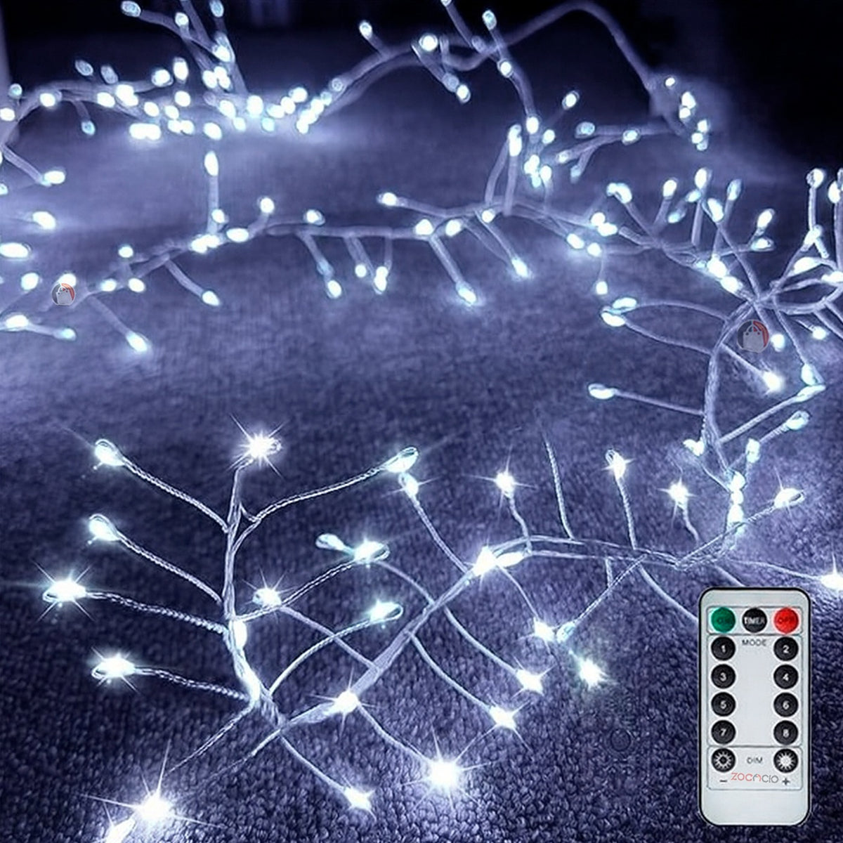 Guirnalda LED Ramificada 20m x600 Luces - Decoración Navideña
