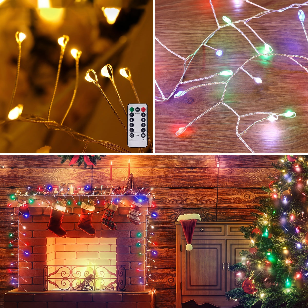 Guirnalda LED Ramificada 20m x600 Luces - Decoración Navideña