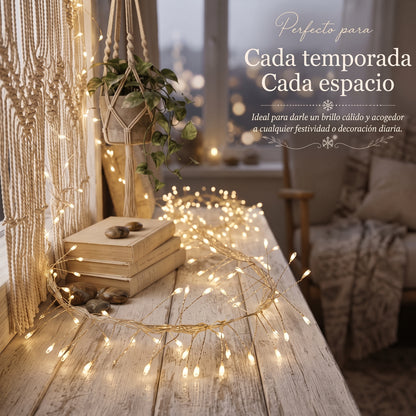 Guirnalda LED Ramificada 20m x600 Luces - Decoración Navideña